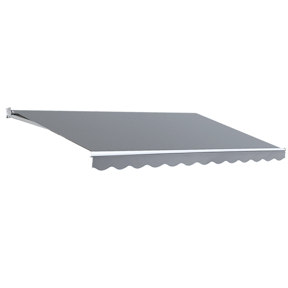 Retractable Awning Folding Arm Sunshade Pearl Grey