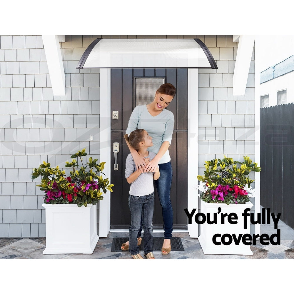 Instahut Window Door Awning Door Canopy Patio Shade 1-6M Rain Cover Sun Shield