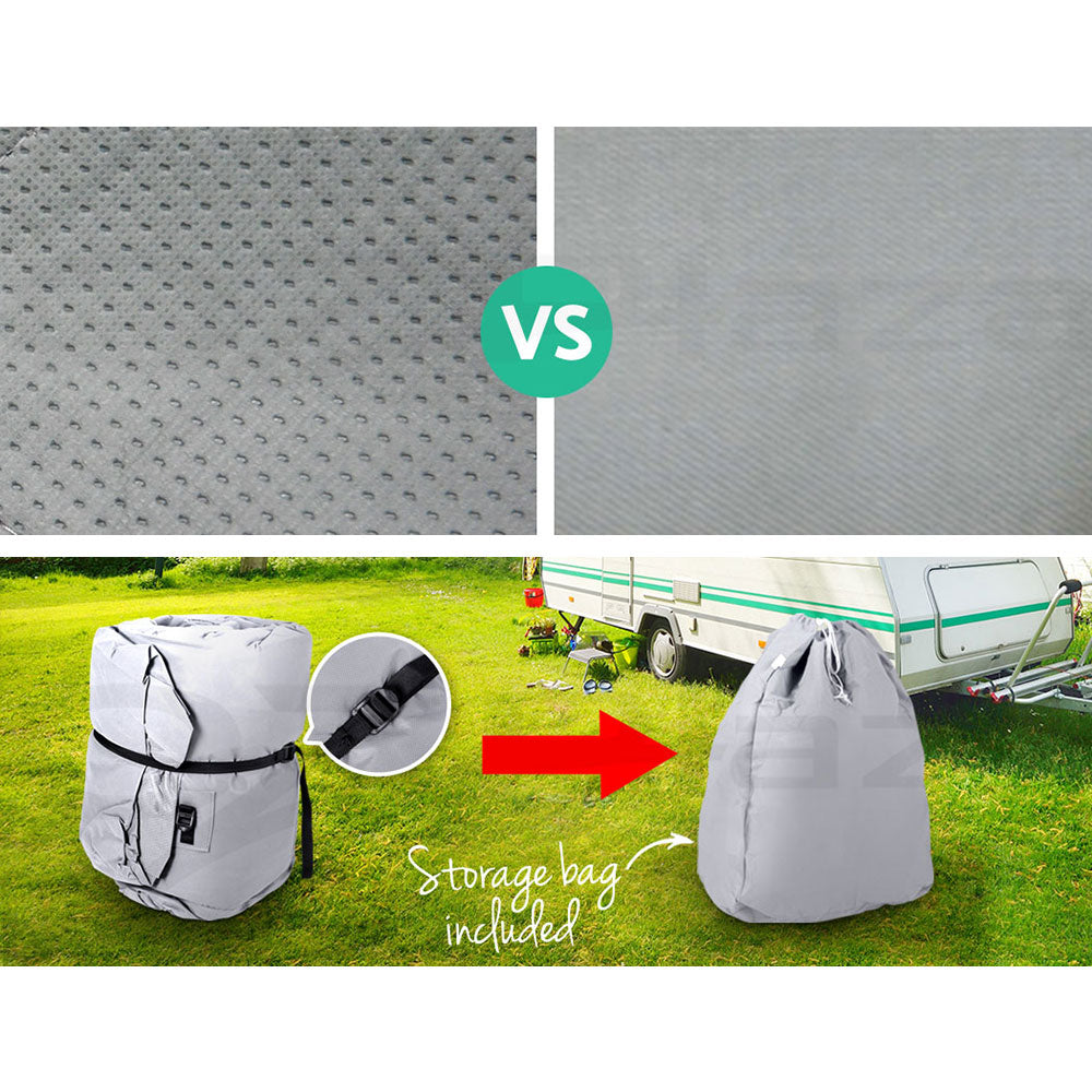 Weisshorn Caravan Cover Heavy Duty 14-24ft 4 Layer Campervan UV 5 Sizes Bag