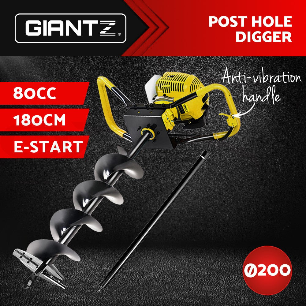 Petrol Post Hole Digger Auger Drill Borer Fence Earth Power Bits