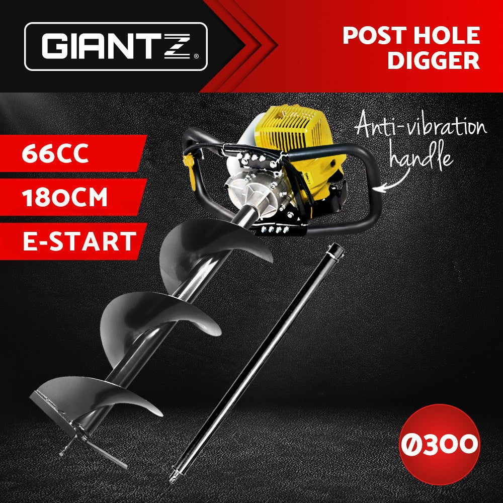 Petrol Post Hole Digger Auger Drill Borer Fence Earth Power Bits