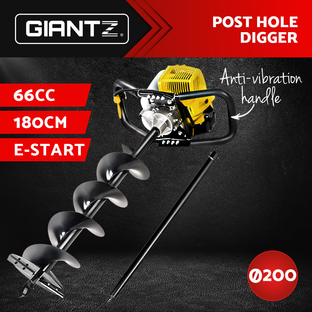 Petrol Post Hole Digger Auger Drill Borer Fence Earth Power Bits