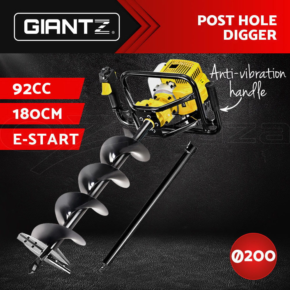 Petrol Post Hole Digger Auger Drill Borer Fence Earth Power Bits