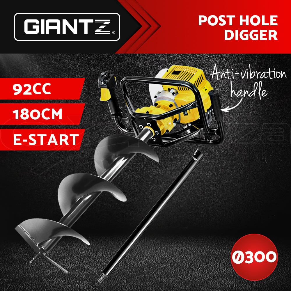 Petrol Post Hole Digger Auger Drill Borer Fence Earth Power Bits