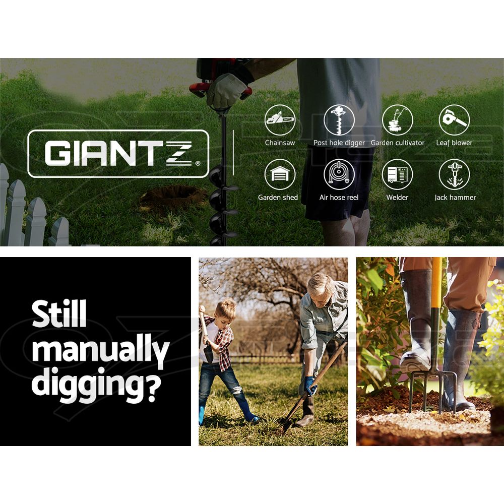 Petrol Post Hole Digger Auger Drill Borer Fence Earth Power Bits
