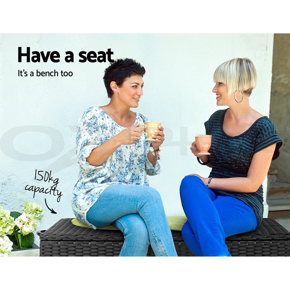 Gardeon Outdoor Storage Box Container Lockable Indoor Toy Tools Shed Garden