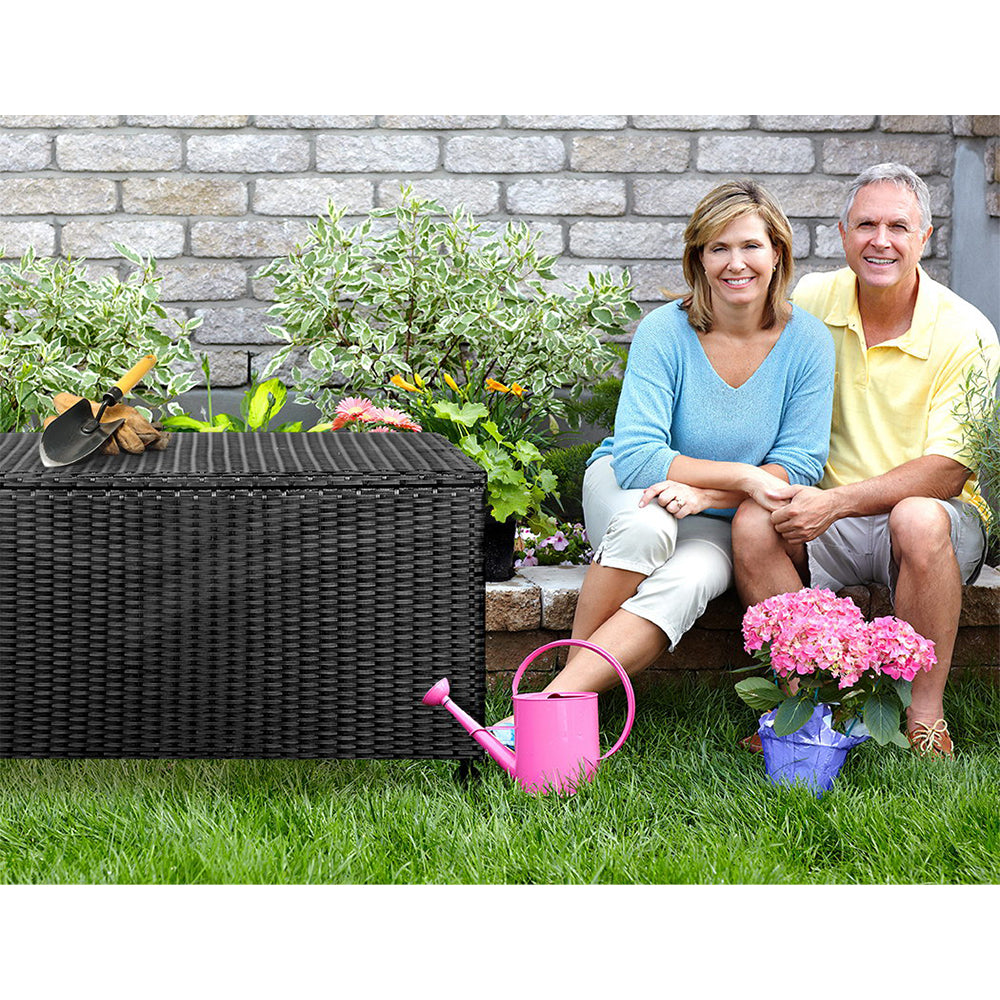 Gardeon Outdoor Storage Box Container Lockable Indoor Toy Tools Shed Garden