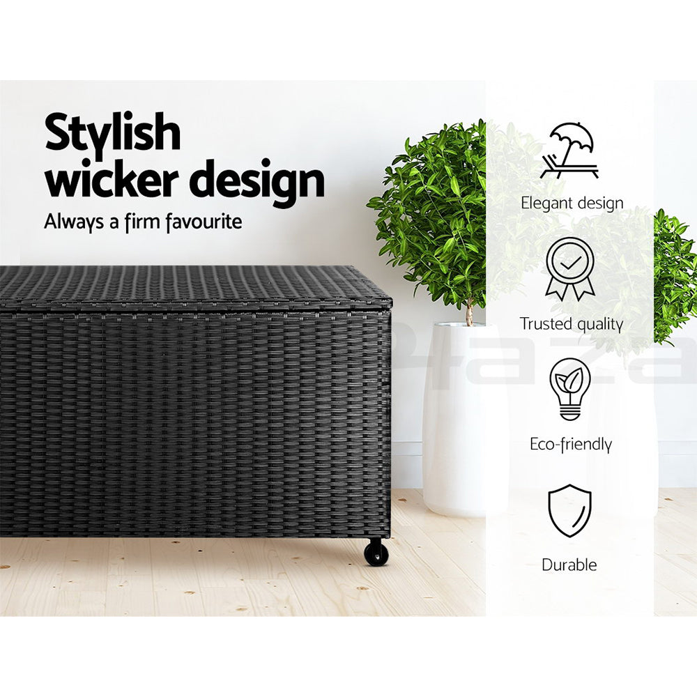 Gardeon Outdoor Storage Box Container Lockable Indoor Toy Tools Shed Garden