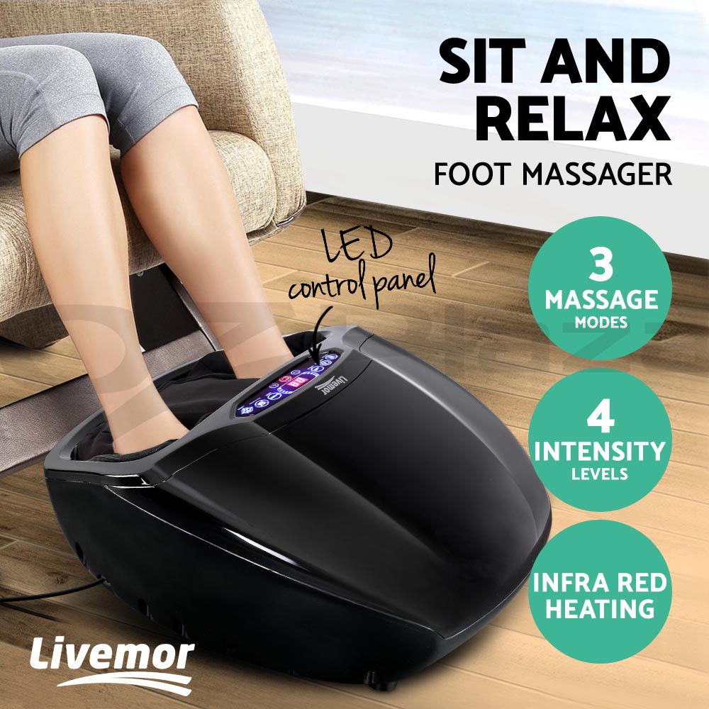 Foot Massager Ankle Calf Leg Kneading Roller Timer