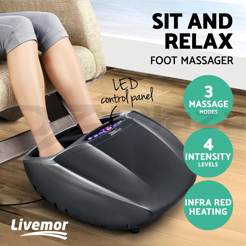 Foot Massager Ankle Calf Leg Kneading Roller Timer