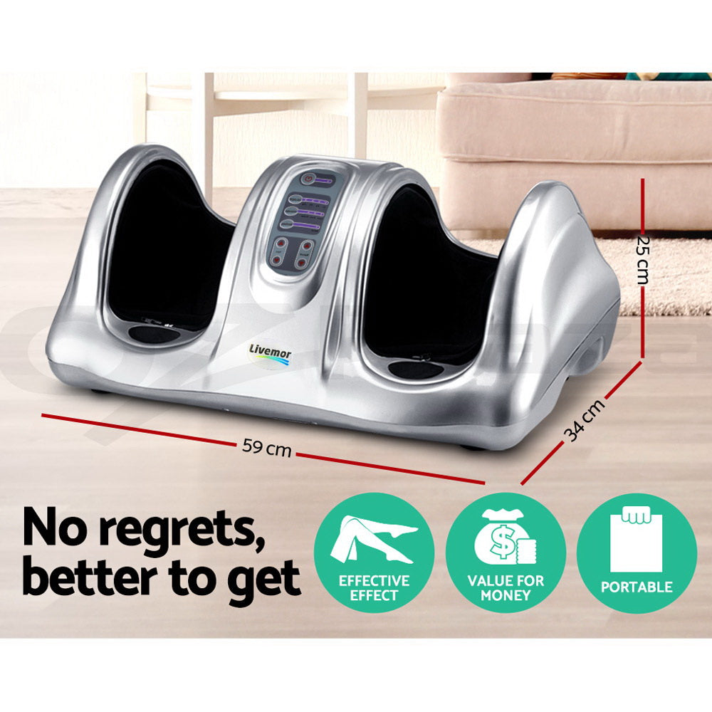 Foot Massager Ankle Calf Leg Kneading Roller Timer