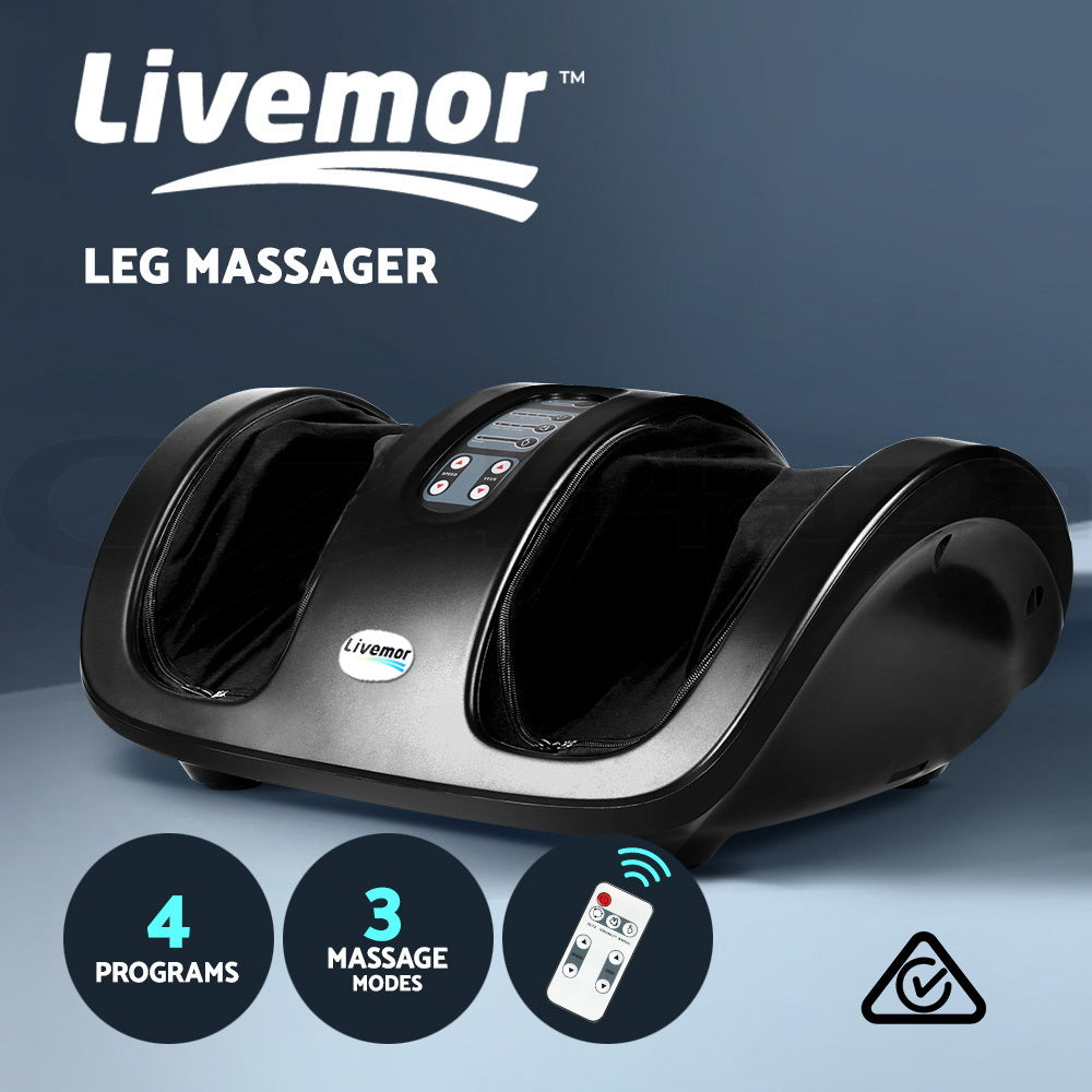 Foot Massager Ankle Calf Leg Kneading Roller Timer