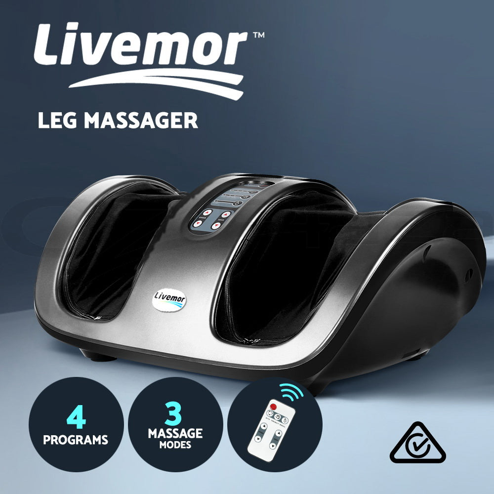 Foot Massager Ankle Calf Leg Kneading Roller Timer