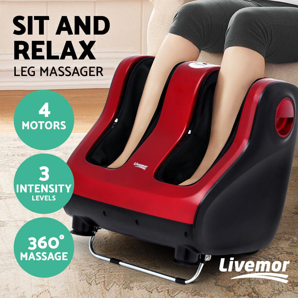 Foot Massager Ankle Calf Leg Kneading Roller Timer