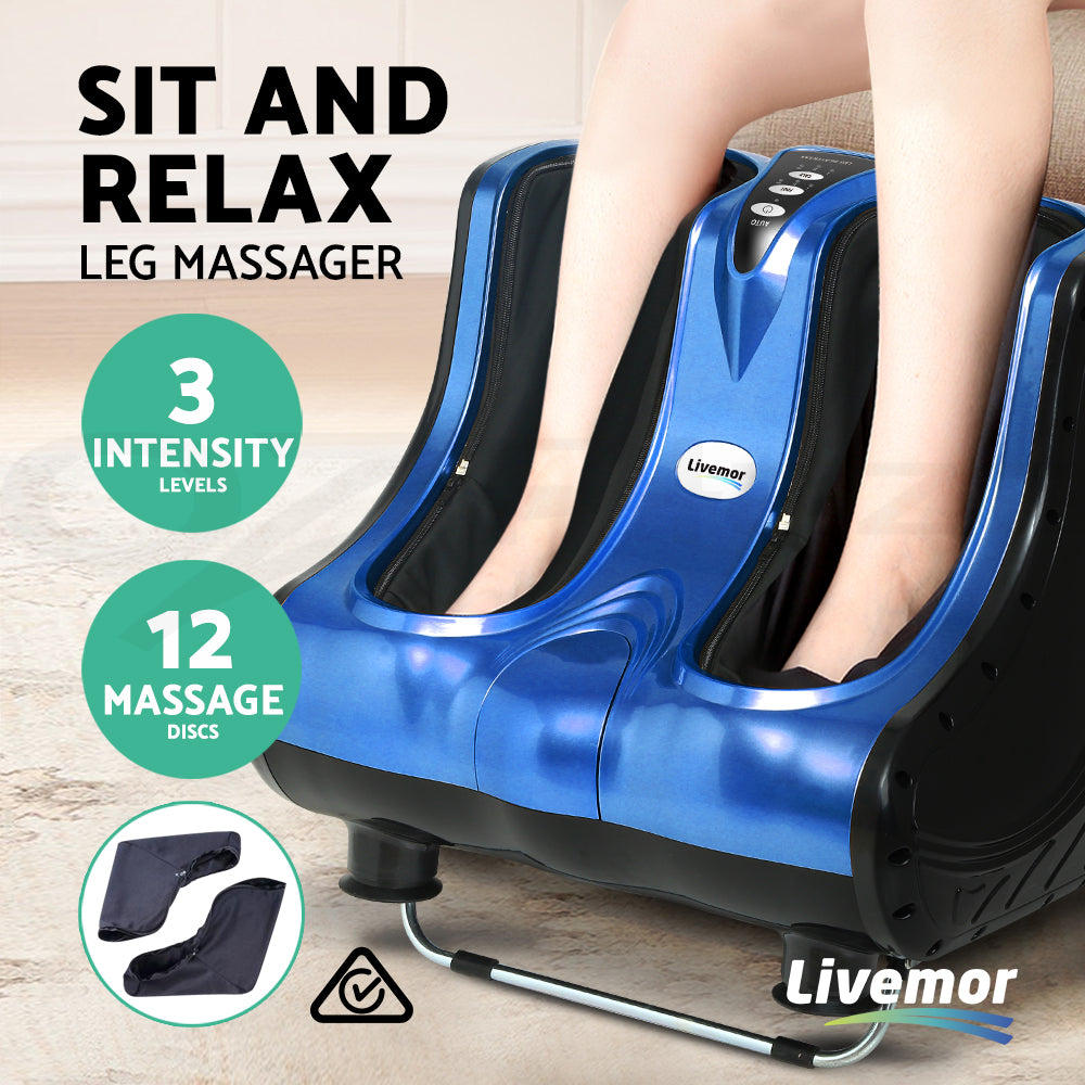 Foot Massager Ankle Calf Leg Kneading Roller Timer