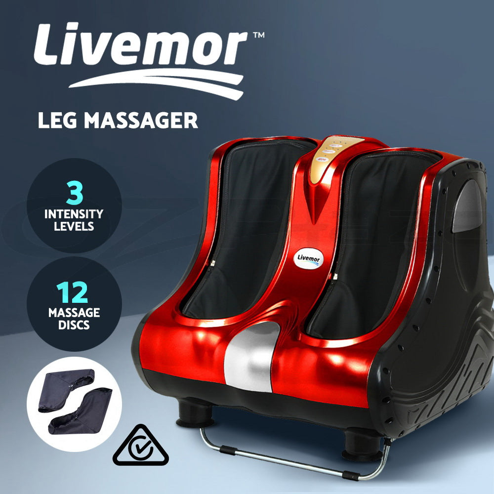 Foot Massager Ankle Calf Leg Kneading Roller Timer