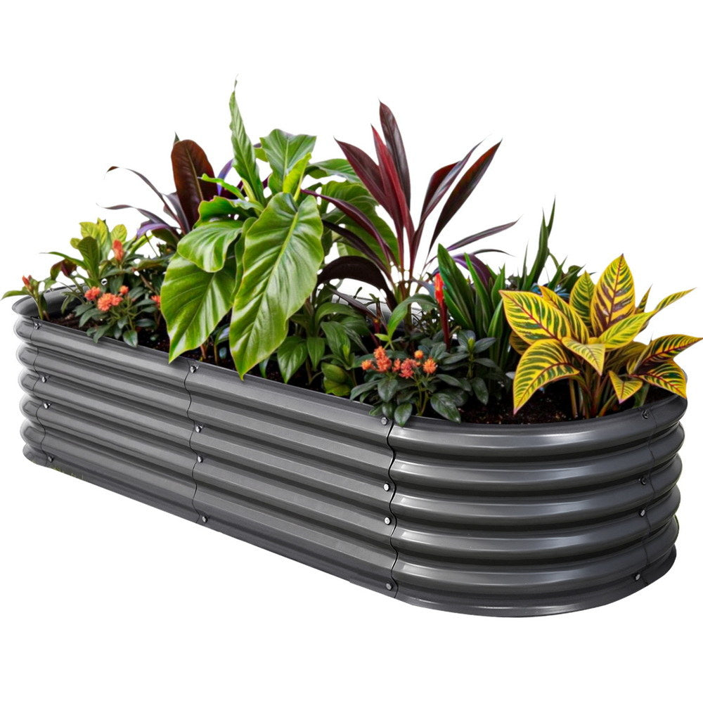 Green Fingers Garden Bed Kit Galvanised Steel Raised Garden Beds Kit Planter