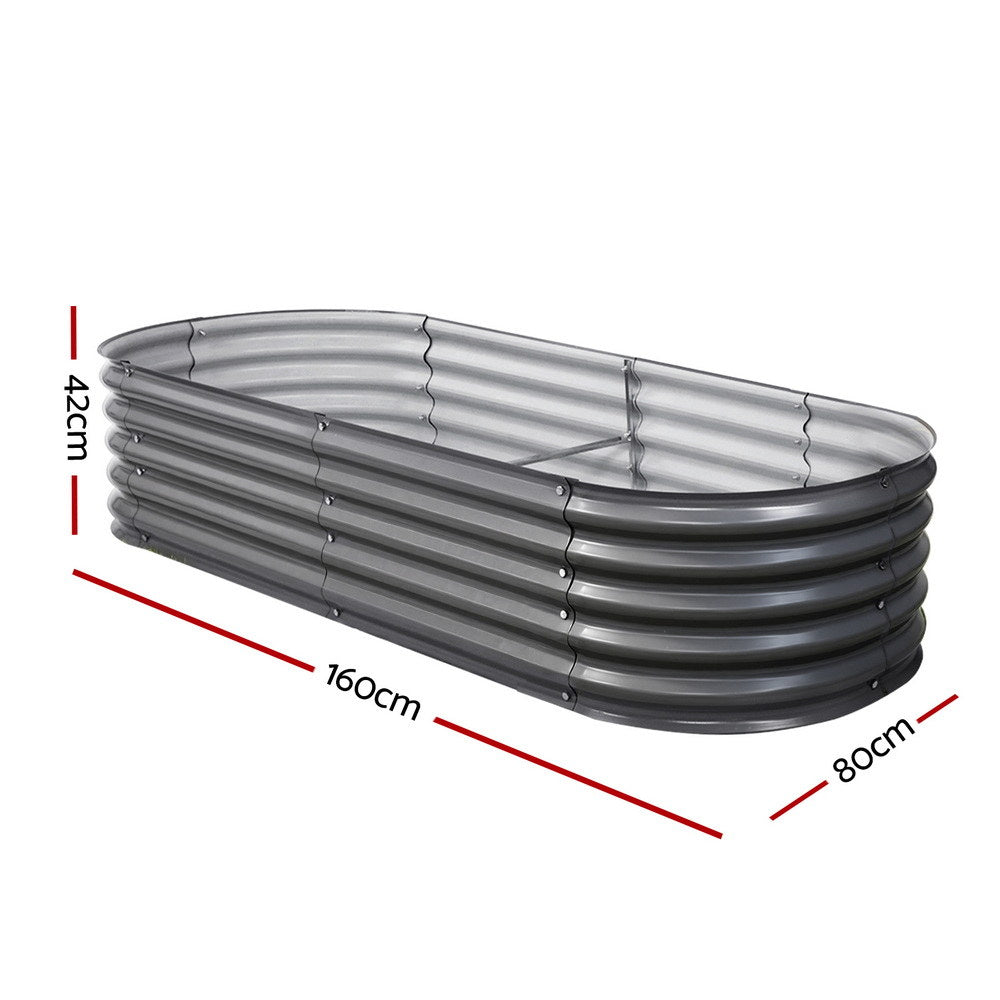 Green Fingers Garden Bed Kit Galvanised Steel Raised Garden Beds Kit Planter