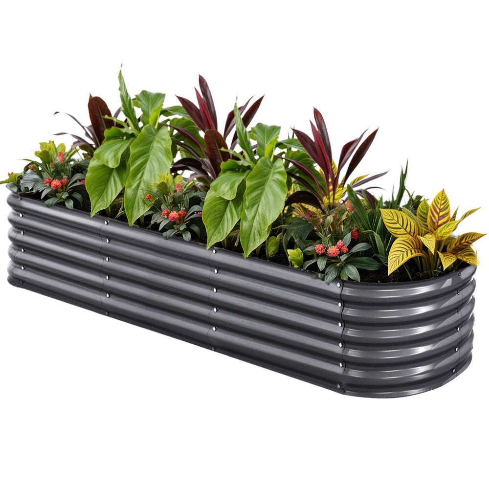 Green Fingers Garden Bed Kit Galvanised Steel Raised Garden Beds Kit Planter