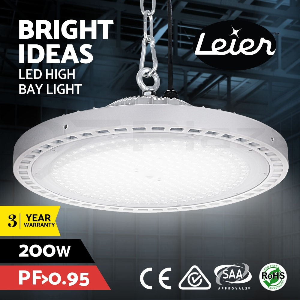 High Bay 200W LED Light Industrial Workshop Warehouse Gym
