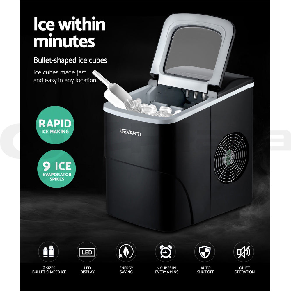 Portable Ice Maker Ice Cube Machine Countertop Party