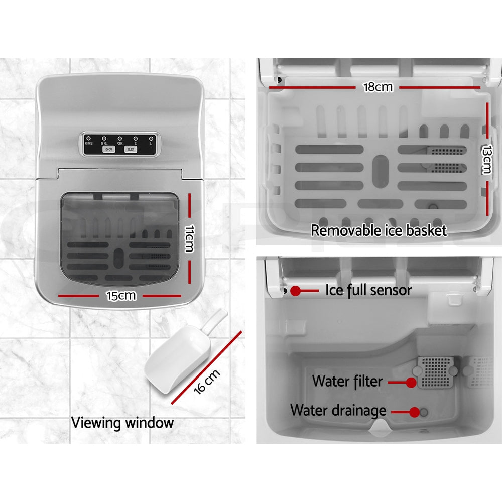 Portable Ice Maker Ice Cube Machine Countertop Party