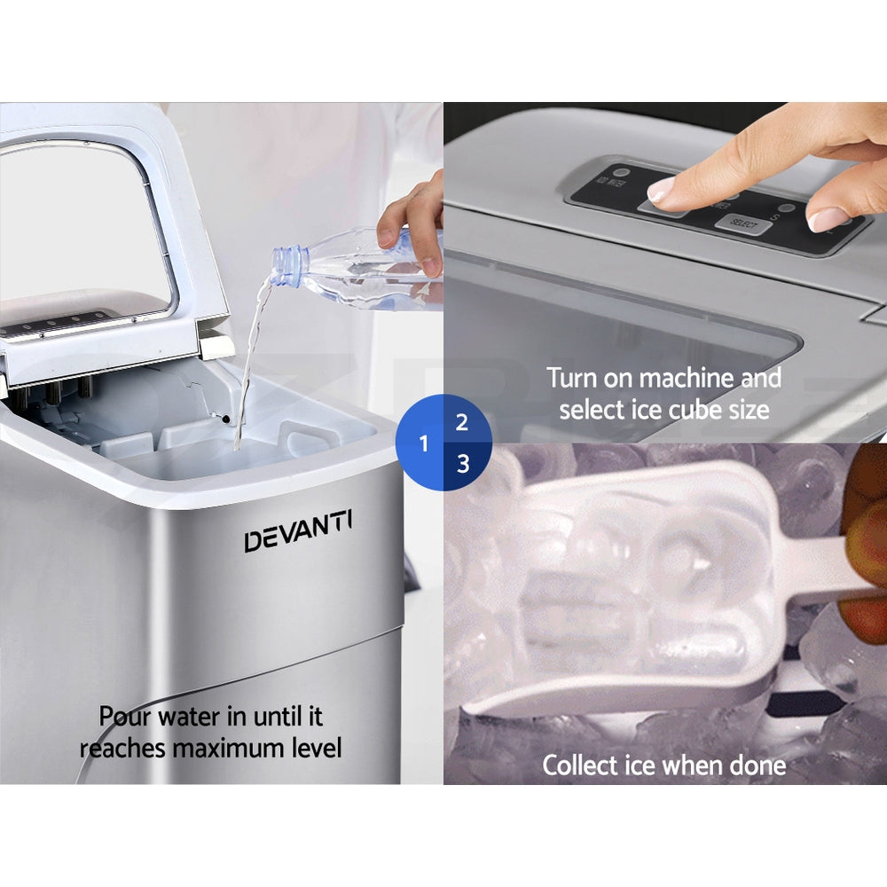 Portable Ice Maker Ice Cube Machine Countertop Party