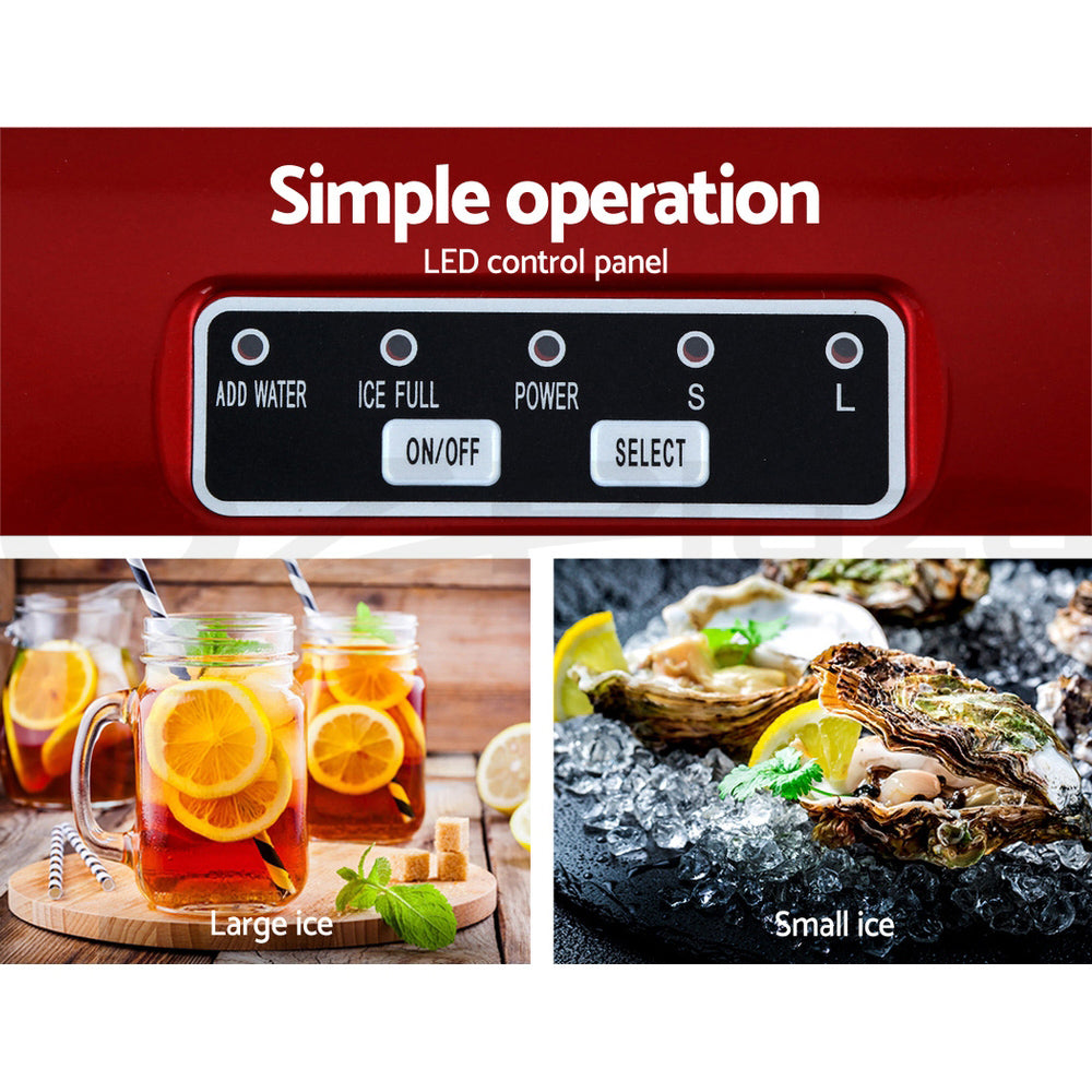 Portable Ice Maker Ice Cube Machine Countertop Party