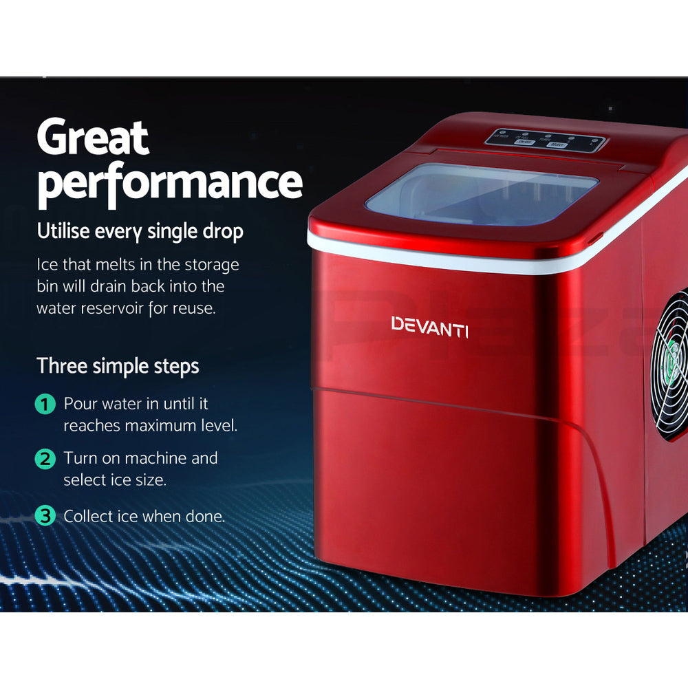 Portable Ice Maker Ice Cube Machine Countertop Party