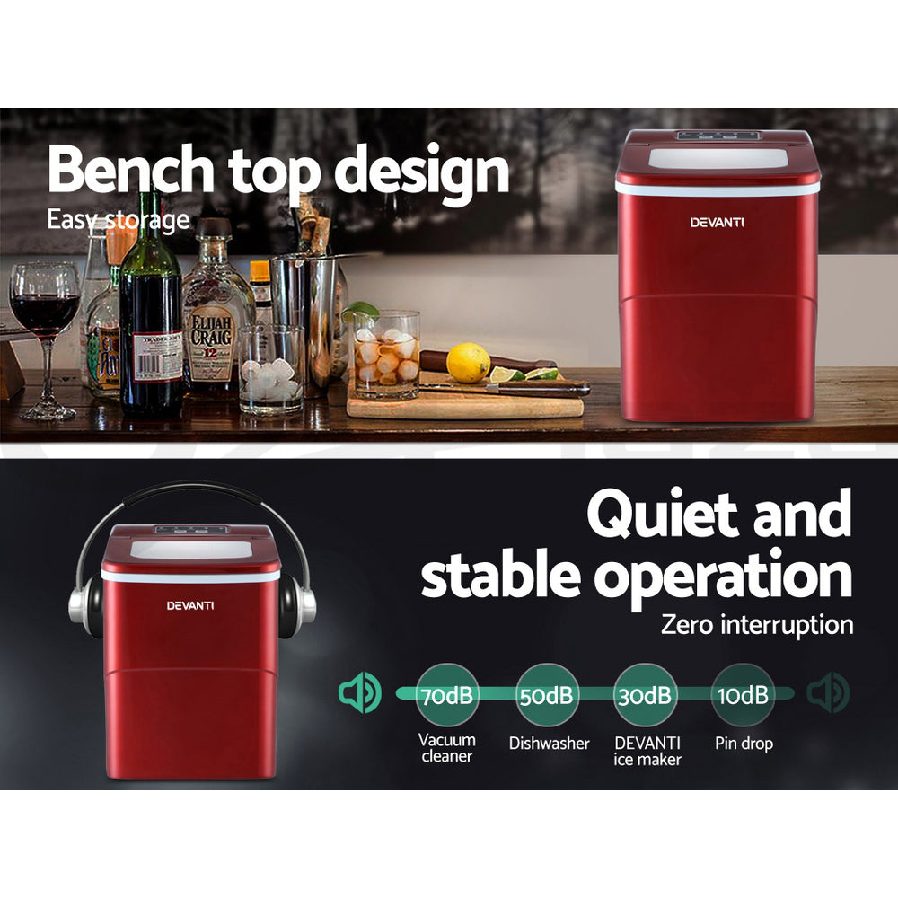 Portable Ice Maker Ice Cube Machine Countertop Party