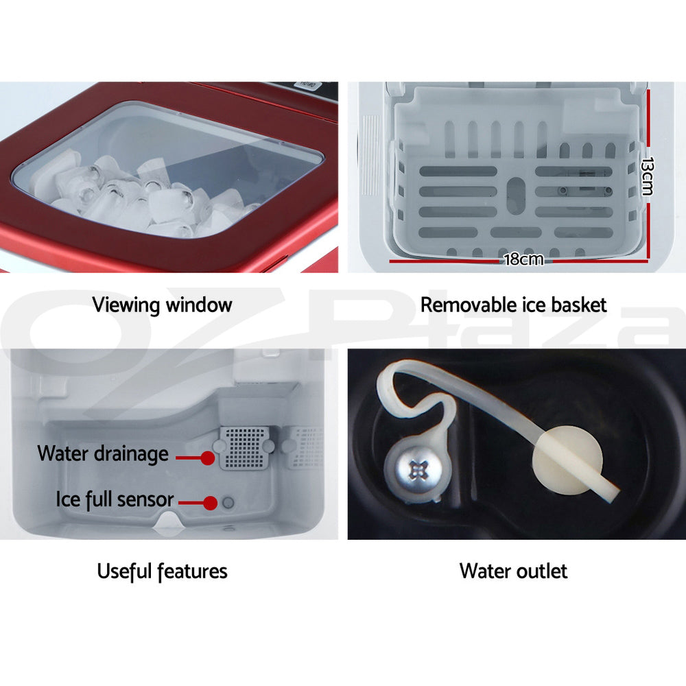 Portable Ice Maker Ice Cube Machine Countertop Party