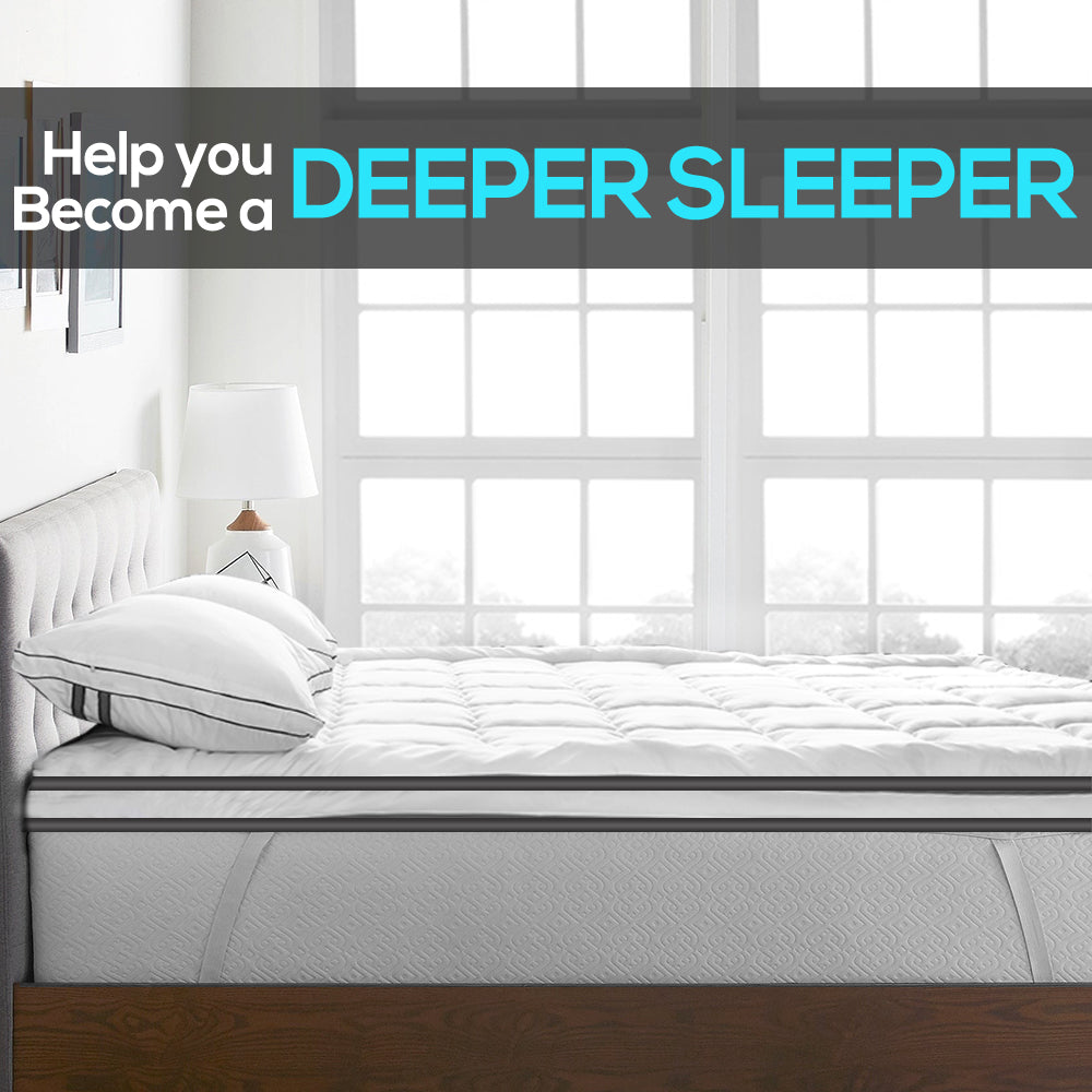 Dreamz Mattress Topper – Pillowtop Luxury Bed Mat Protector Cover
