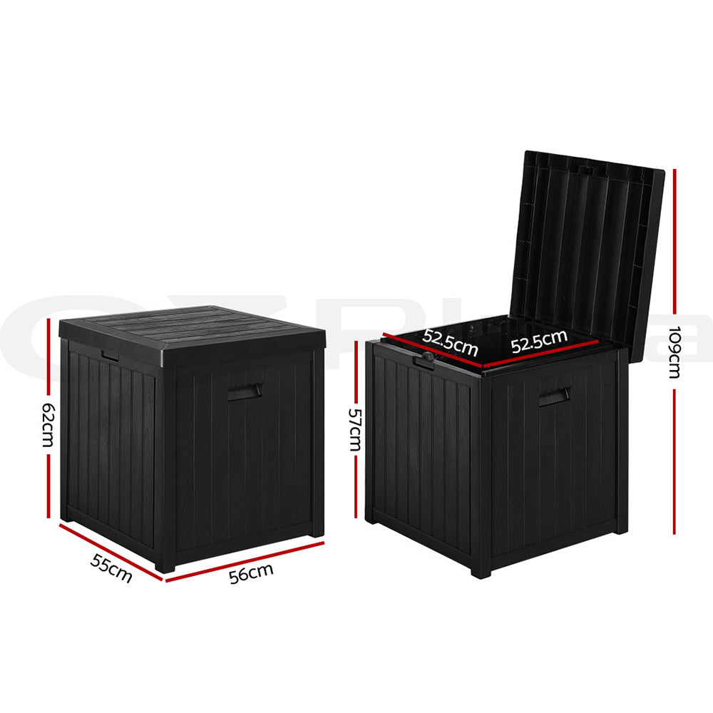 Gardeon Outdoor Storage Box Container Lockable Indoor Toy Tools Shed Garden