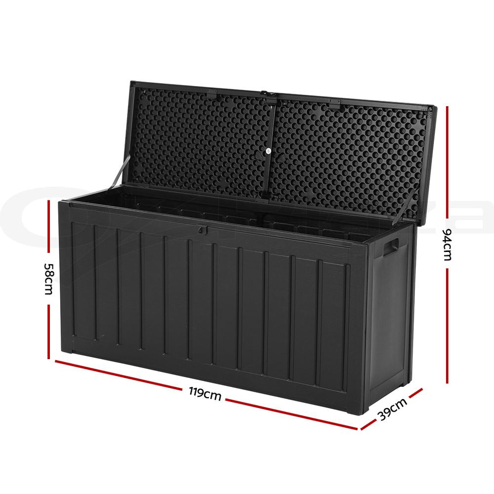 Gardeon Outdoor Storage Box Container Lockable Indoor Toy Tools Shed Garden