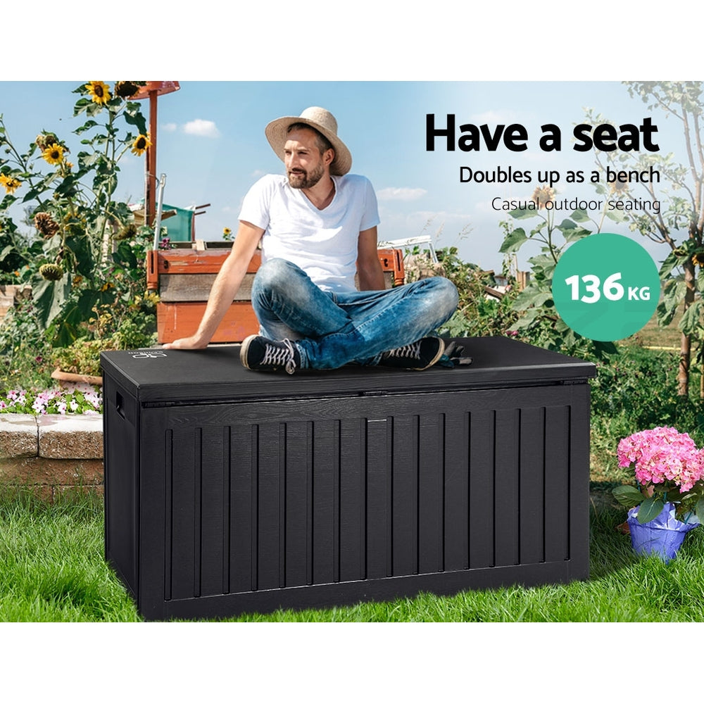 Gardeon Outdoor Storage Box Container Lockable Indoor Toy Tools Shed Garden