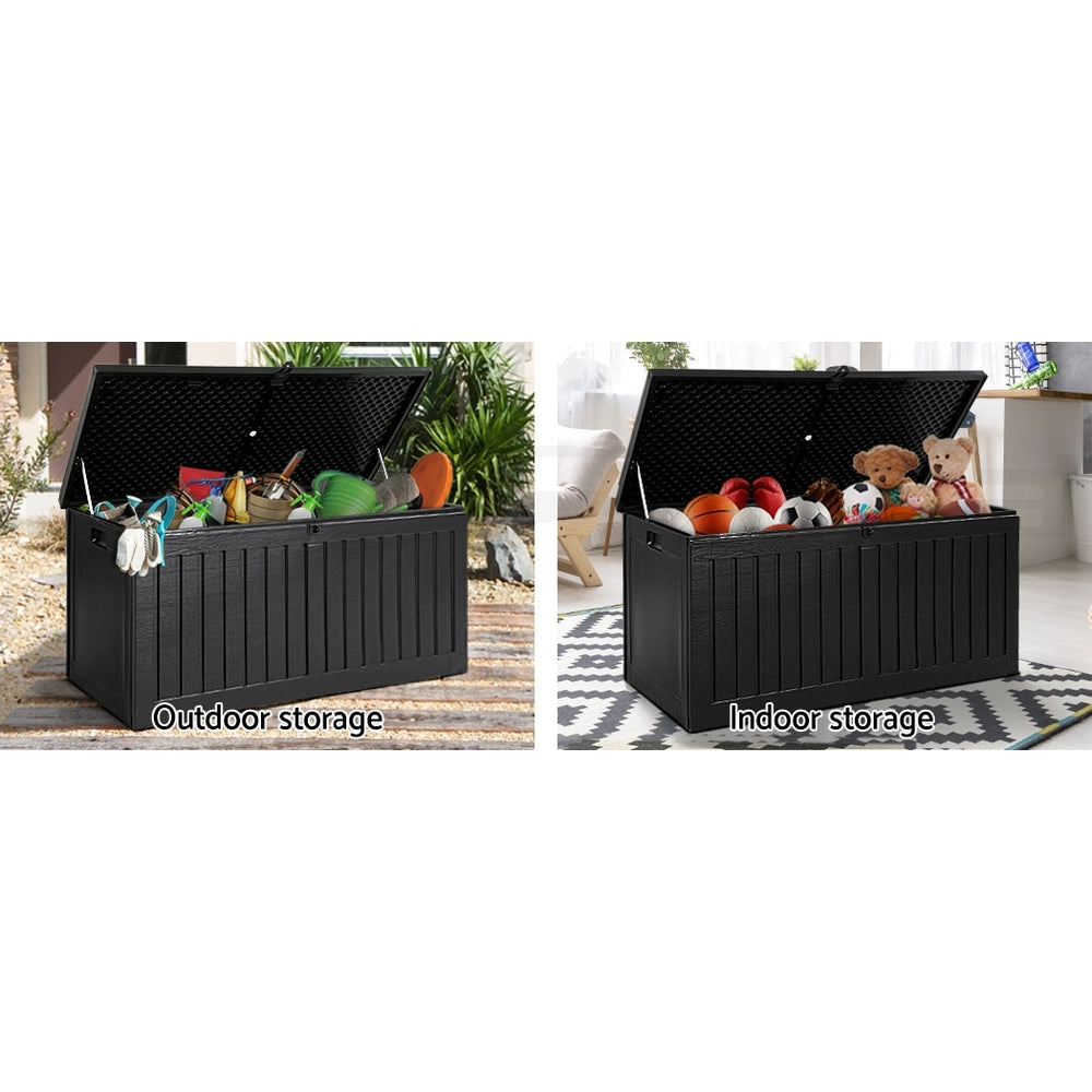 Gardeon Outdoor Storage Box Container Lockable Indoor Toy Tools Shed Garden