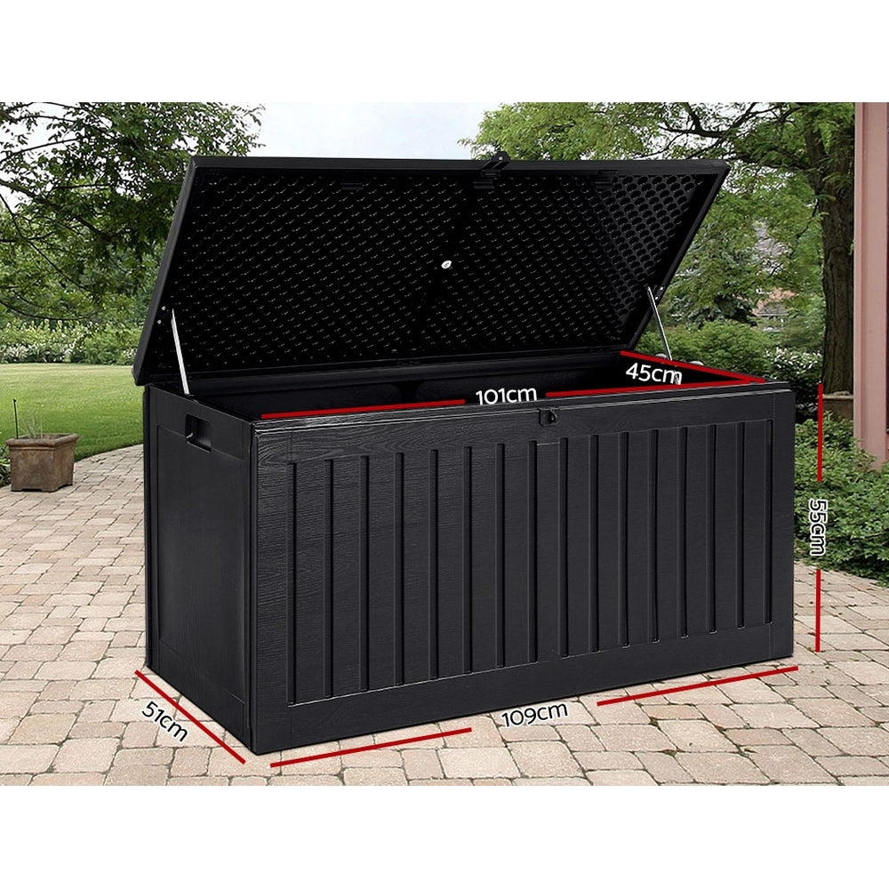 Gardeon Outdoor Storage Box Container Lockable Indoor Toy Tools Shed Garden