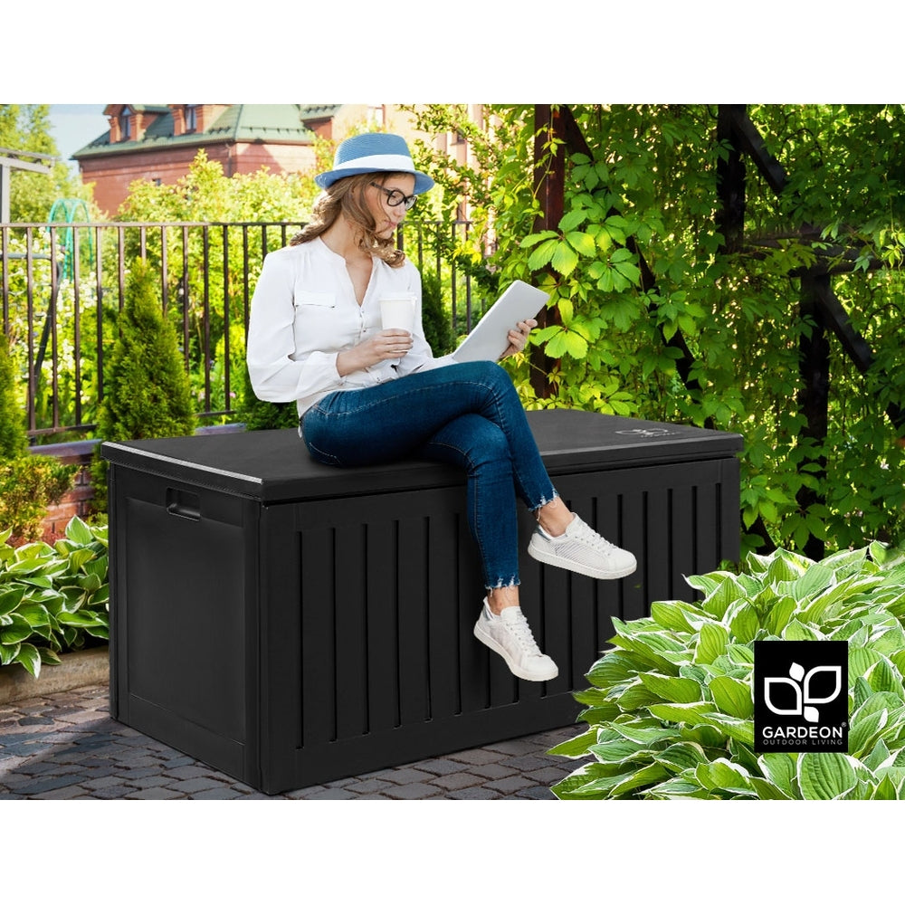 Gardeon Outdoor Storage Box Container Lockable Indoor Toy Tools Shed Garden