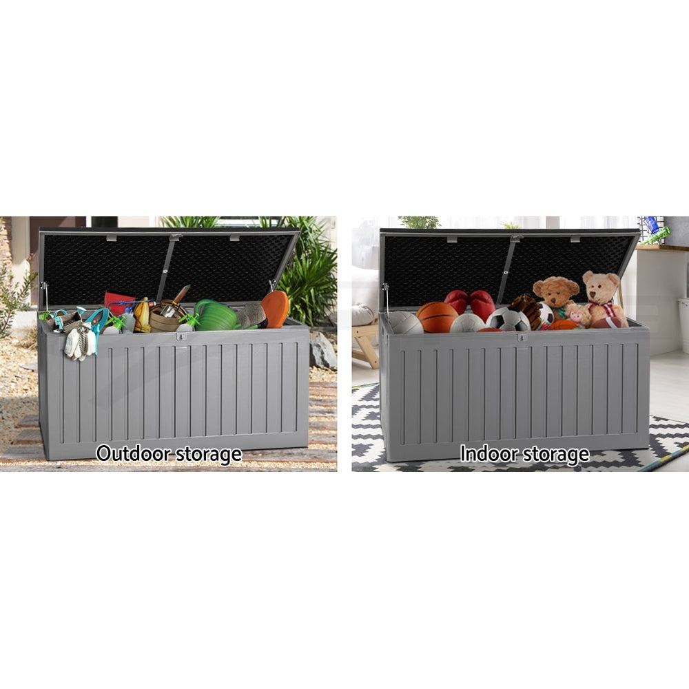 Gardeon Outdoor Storage Box Container Lockable Indoor Toy Tools Shed Garden