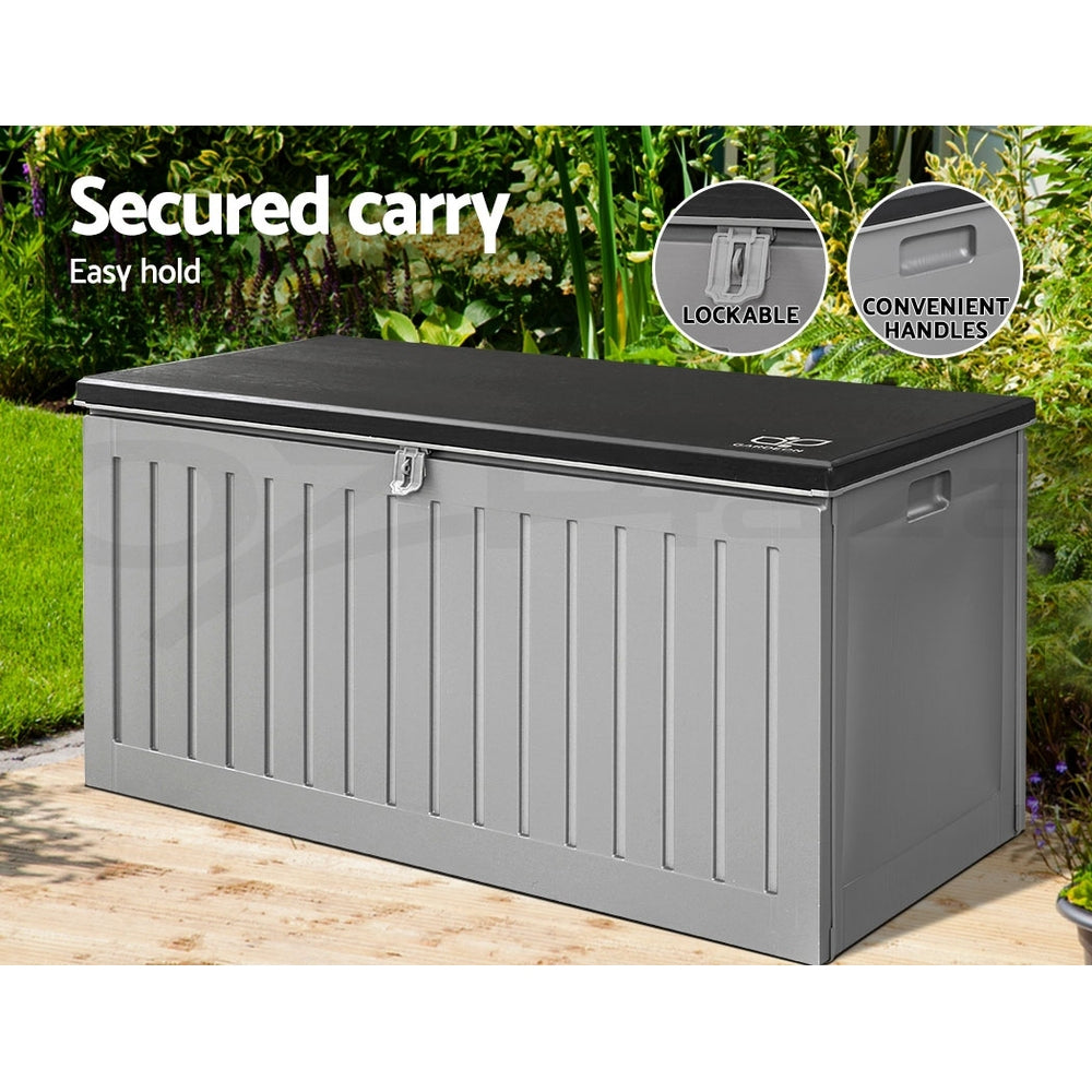 Gardeon Outdoor Storage Box Container Lockable Indoor Toy Tools Shed Garden