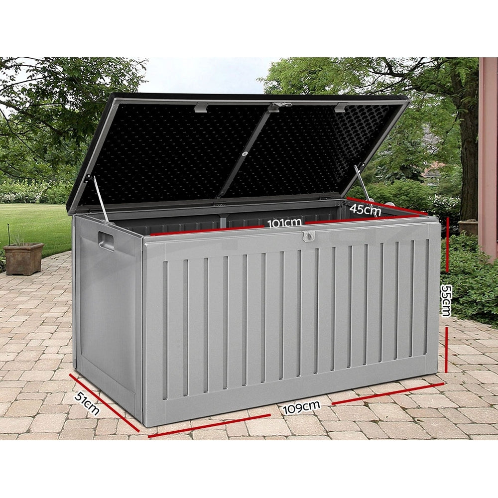 Gardeon Outdoor Storage Box Container Lockable Indoor Toy Tools Shed Garden