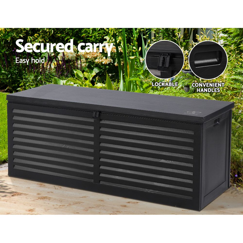 Gardeon Outdoor Storage Box Container Lockable Indoor Toy Tools Shed Garden