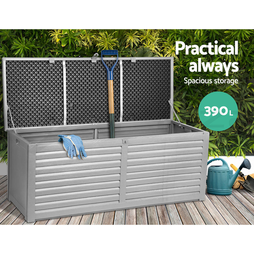 Gardeon Outdoor Storage Box Container Lockable Indoor Toy Tools Shed Garden