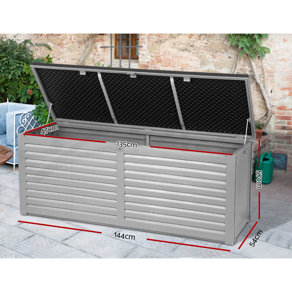 Gardeon Outdoor Storage Box Container Lockable Indoor Toy Tools Shed Garden