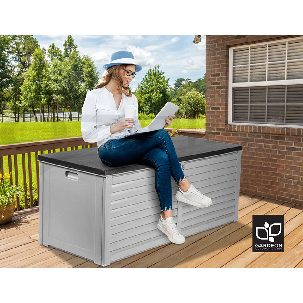 Gardeon Outdoor Storage Box Container Lockable Indoor Toy Tools Shed Garden