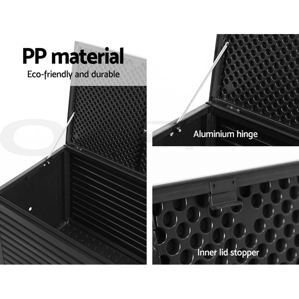 Gardeon Outdoor Storage Box Container Lockable Indoor Toy Tools Shed Garden