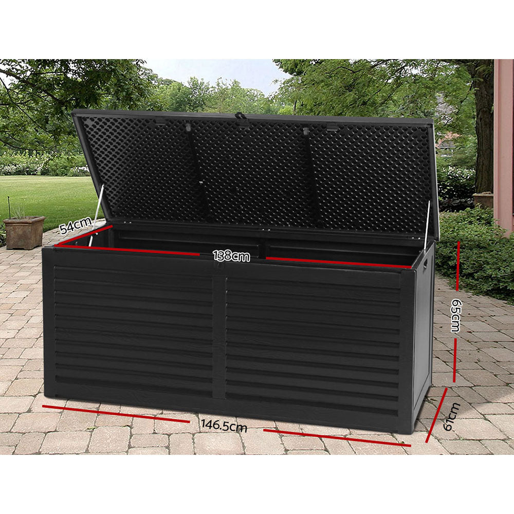 Gardeon Outdoor Storage Box Container Lockable Indoor Toy Tools Shed Garden