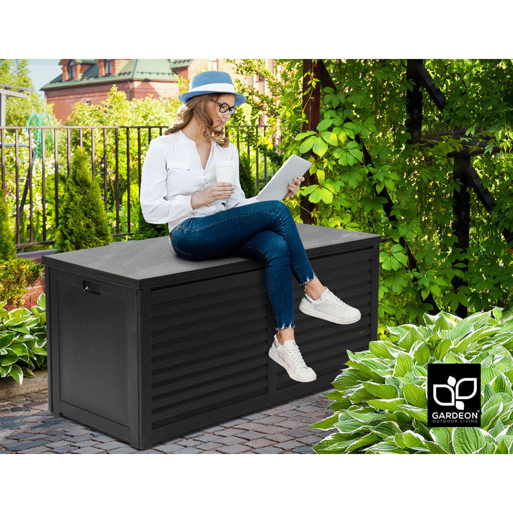 Gardeon Outdoor Storage Box Container Lockable Indoor Toy Tools Shed Garden