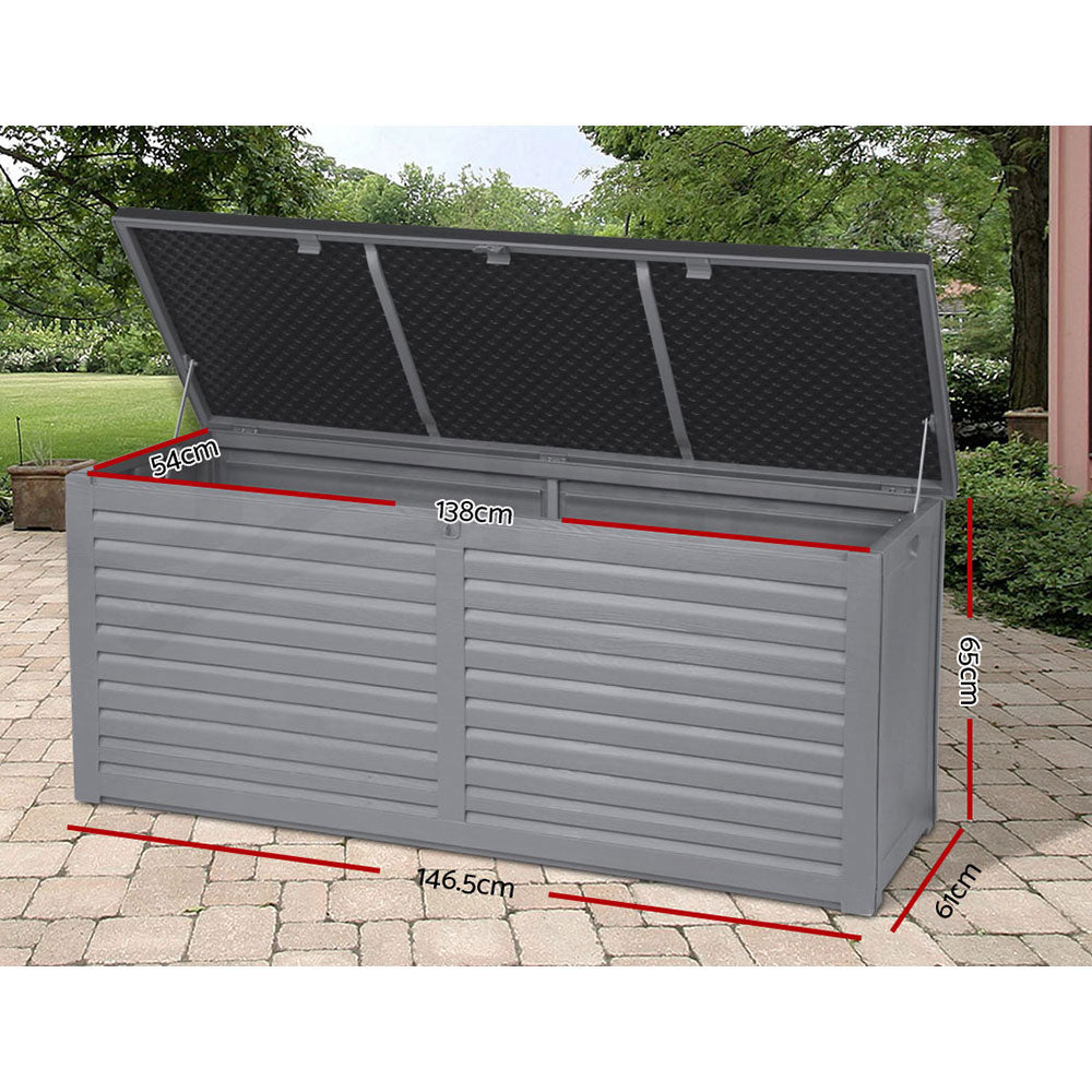 Gardeon Outdoor Storage Box Container Lockable Indoor Toy Tools Shed Garden