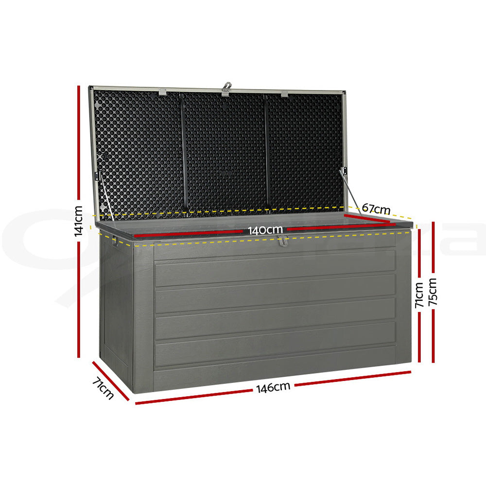 Gardeon Outdoor Storage Box Container Lockable Indoor Toy Tools Shed Garden